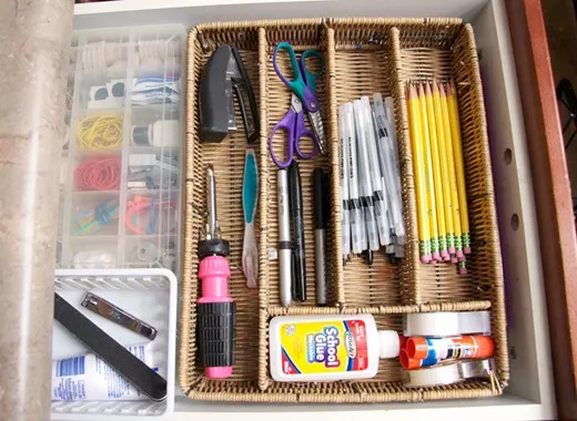 organized junk drawer