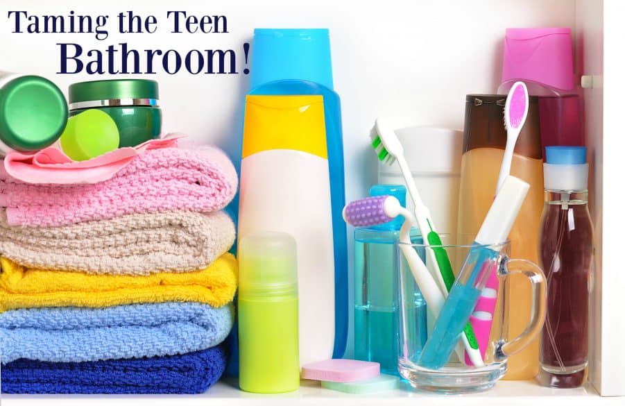 Organizing the teen bathroom