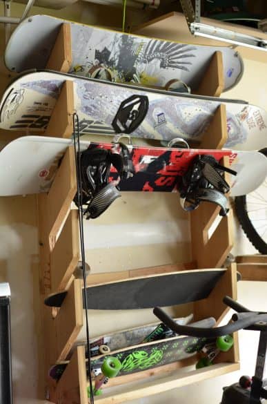 snowboard rack