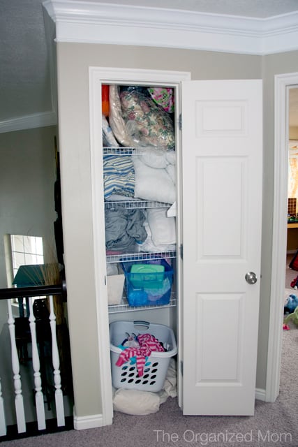 Narrow Linen Closet Storage Options Made Easy - Sabrinas Organizing