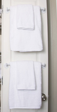 DIY Hanging Bathroom Towels - A Mom's Take