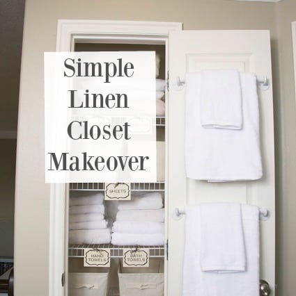 linen closet makeover