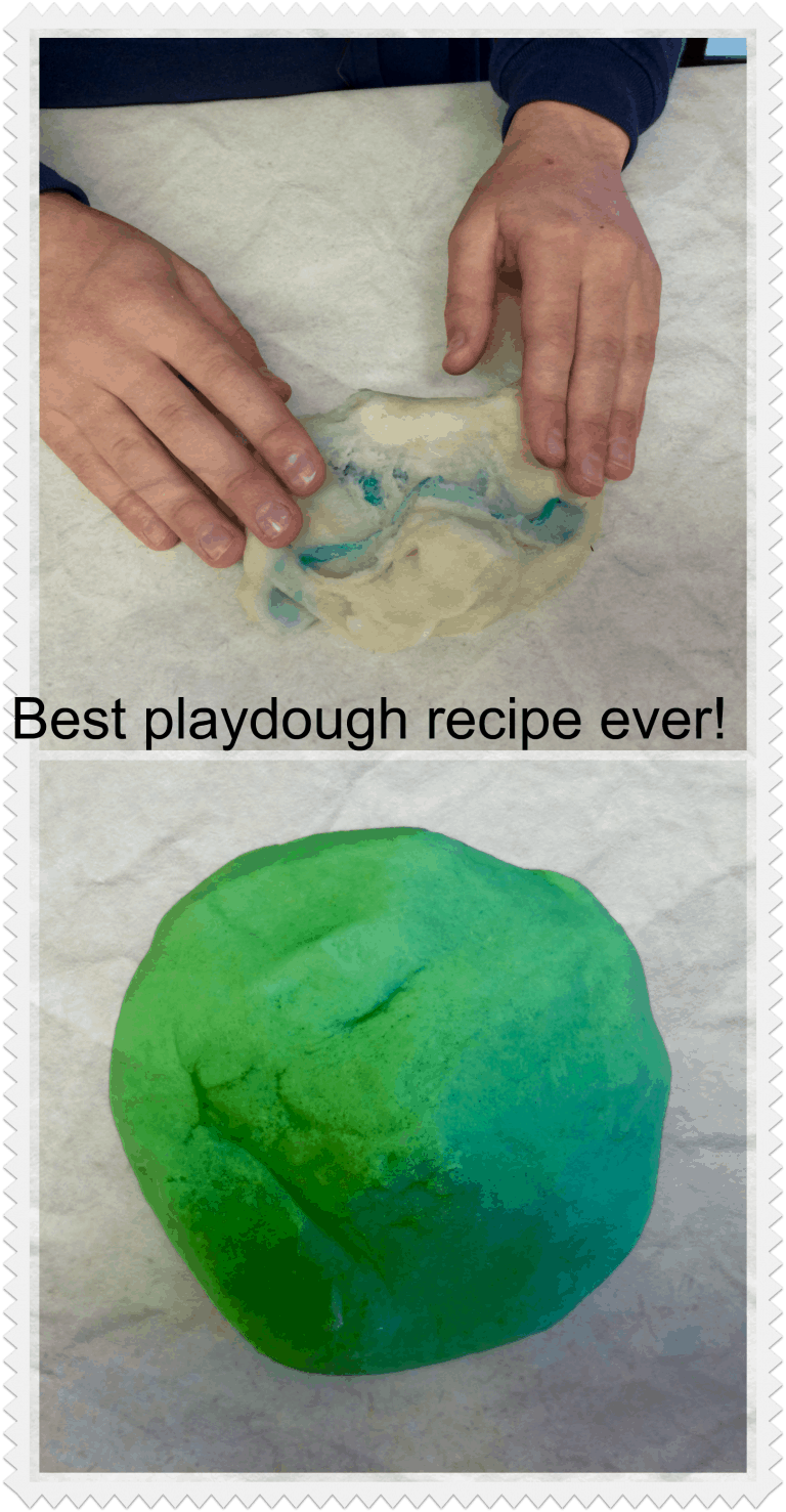 5 ingredients and 5 minutes to make soft play dough! The Organized Mom