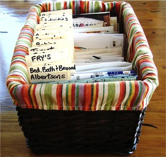 Coupon-Organizer-Basket