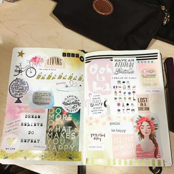 Bullet journal dream board