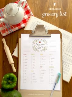 customizable-grocery-list