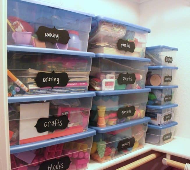 11 Awesome Toy Storage Ideas for Small Spaces - The Organized Mom