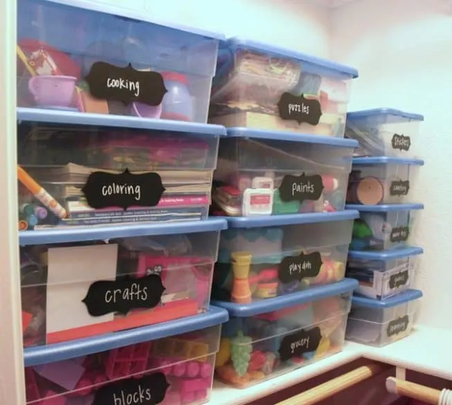 Just think of all the organization possibilities. What do you store i, Toy Storage Ideas