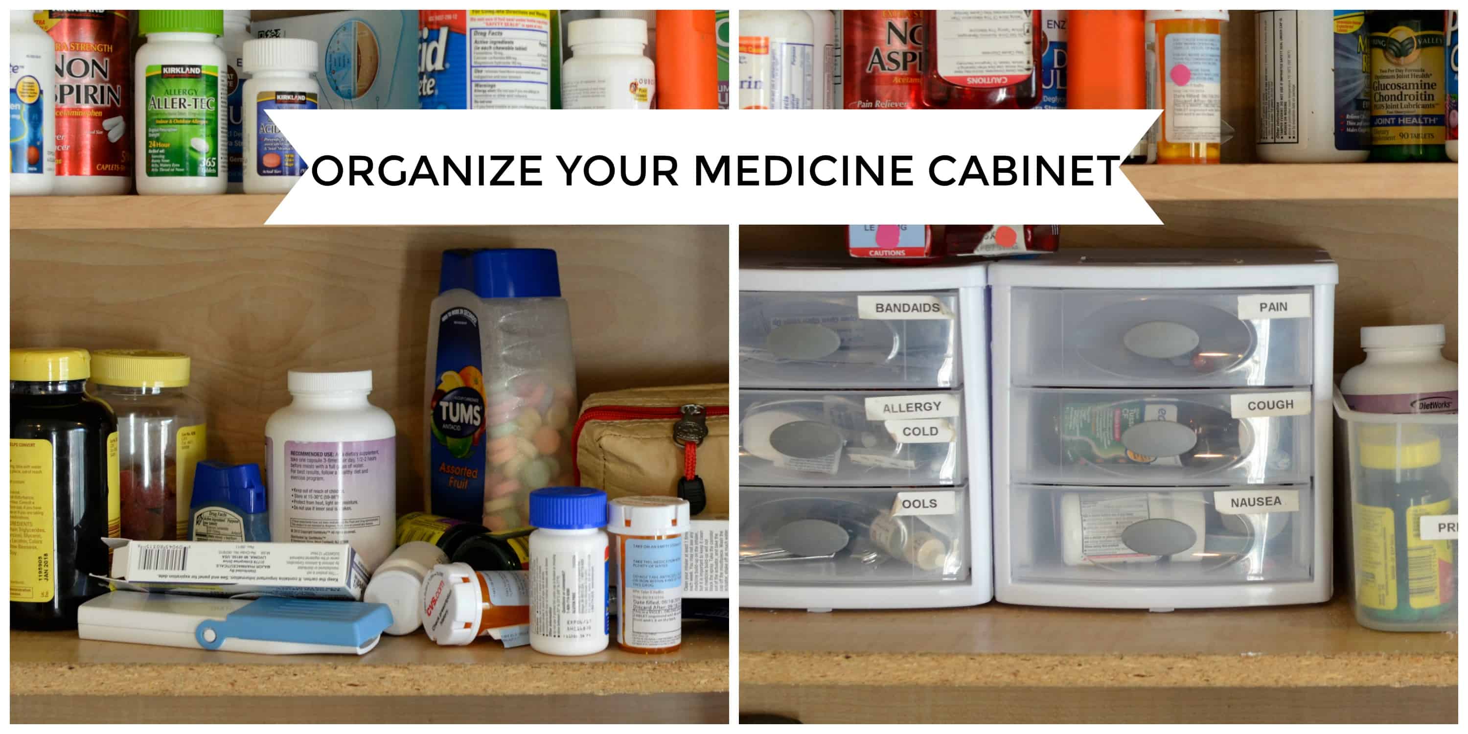 How I Organized the Medicine Cabinet