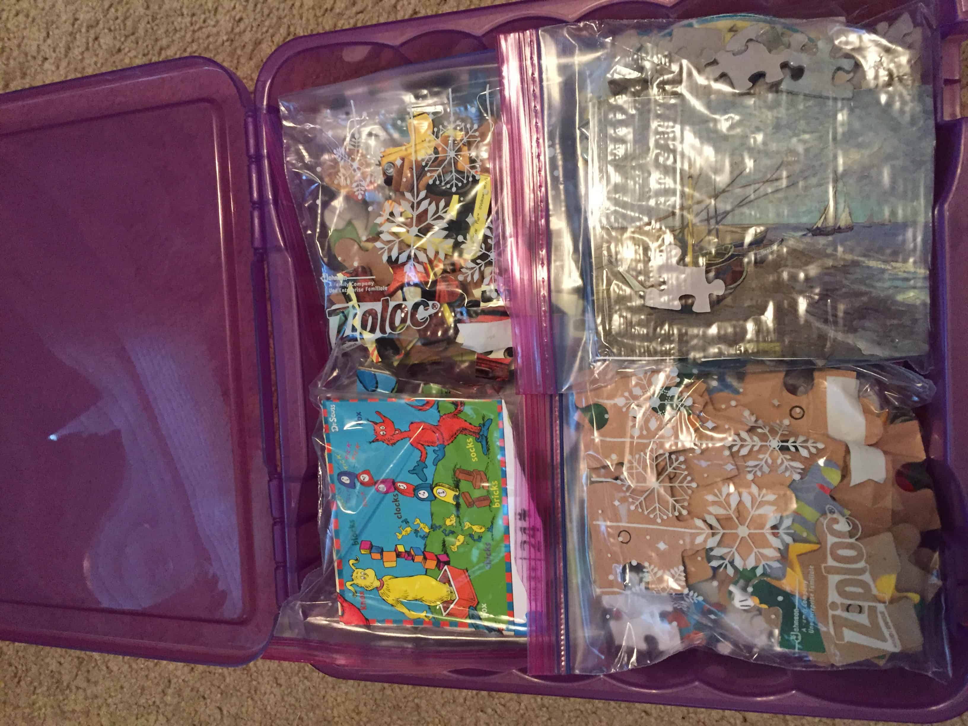 Compact Storage for Jigsaw Puzzles - The Organized Mom