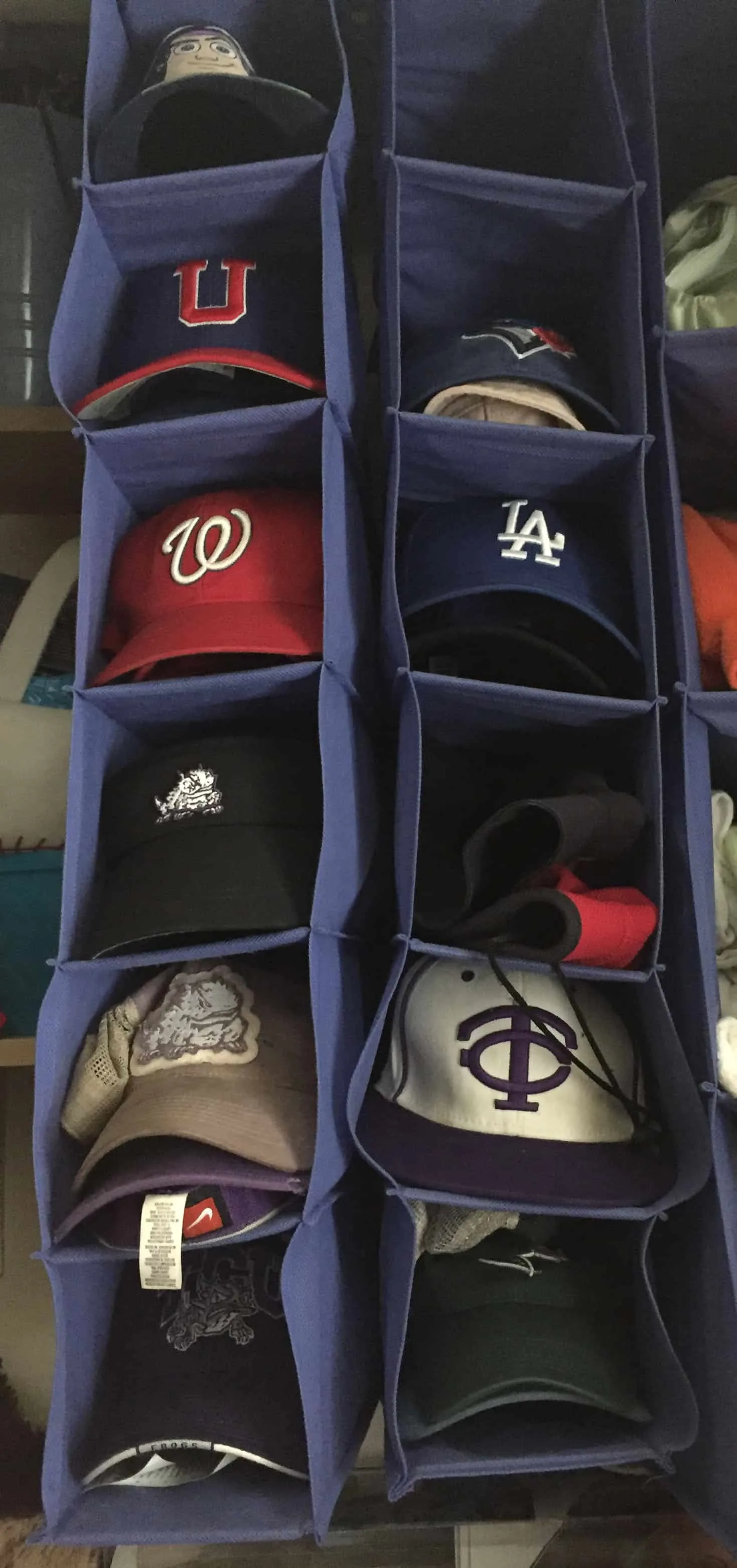 one of the simple solutions for hat storage 