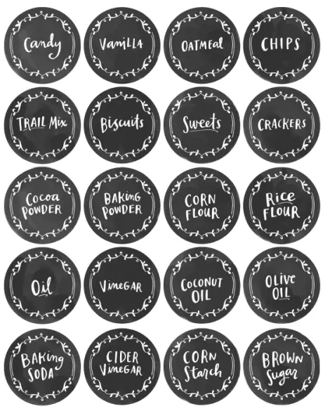 Free kitchen printable labels for canisters or more