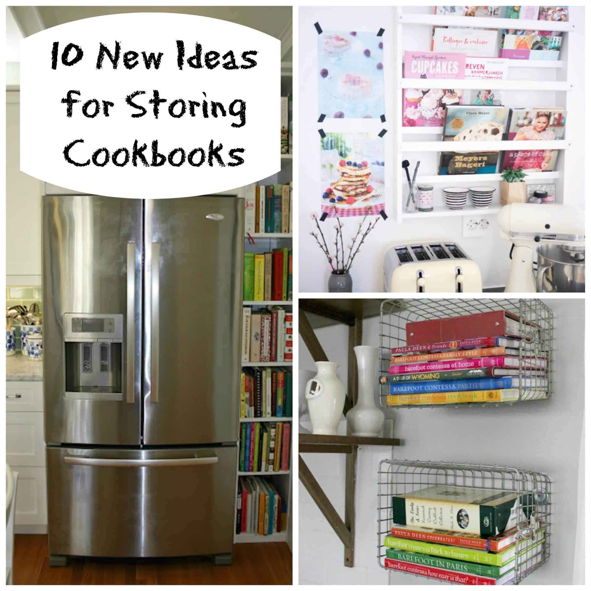 10 New Ideas For Storing Cookbooks The Organized Mom Picmonkey Collage