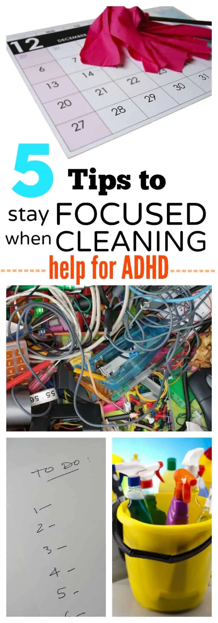 When ADHD Makes it Hard to Clean - 5 Tips to Help You Get Started and Stay Focused