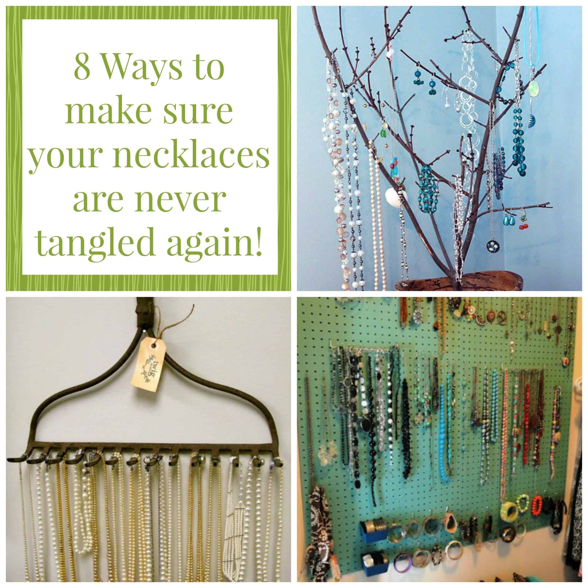 How To Store Necklaces Without Tangling