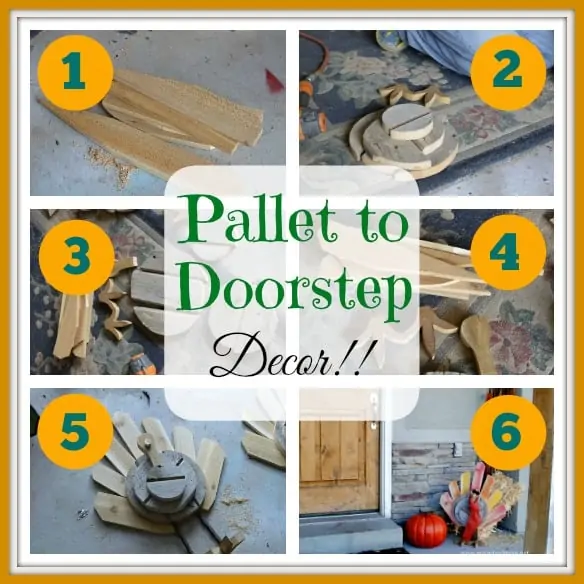Upcycle Decor: Thanksgiving Pallet Turkey