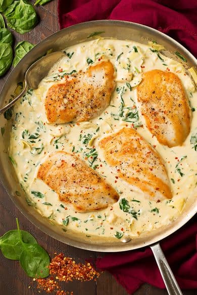 chicken_creamy_spinach_artichoke_sauce