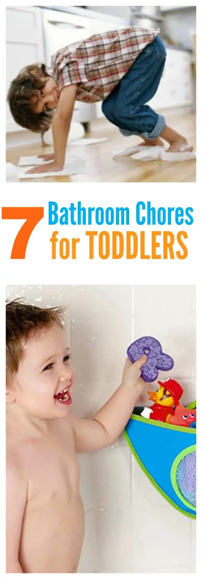 7 bathroom chores your toddler can do