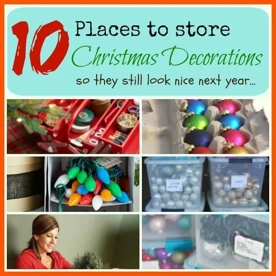 Places to store christmas decorations so they still look nice next year