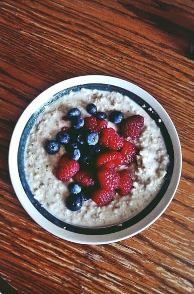 blueberry oatmeal plant based