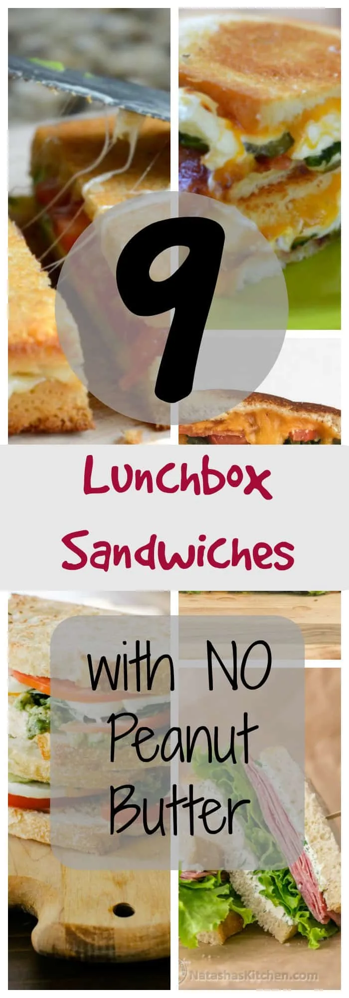 9 Lunch box sandwiches that don't include peanut butter! 