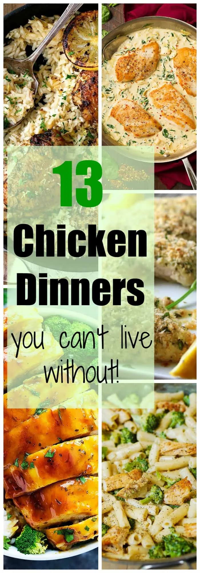 13 Chicken dinners you can't live without!