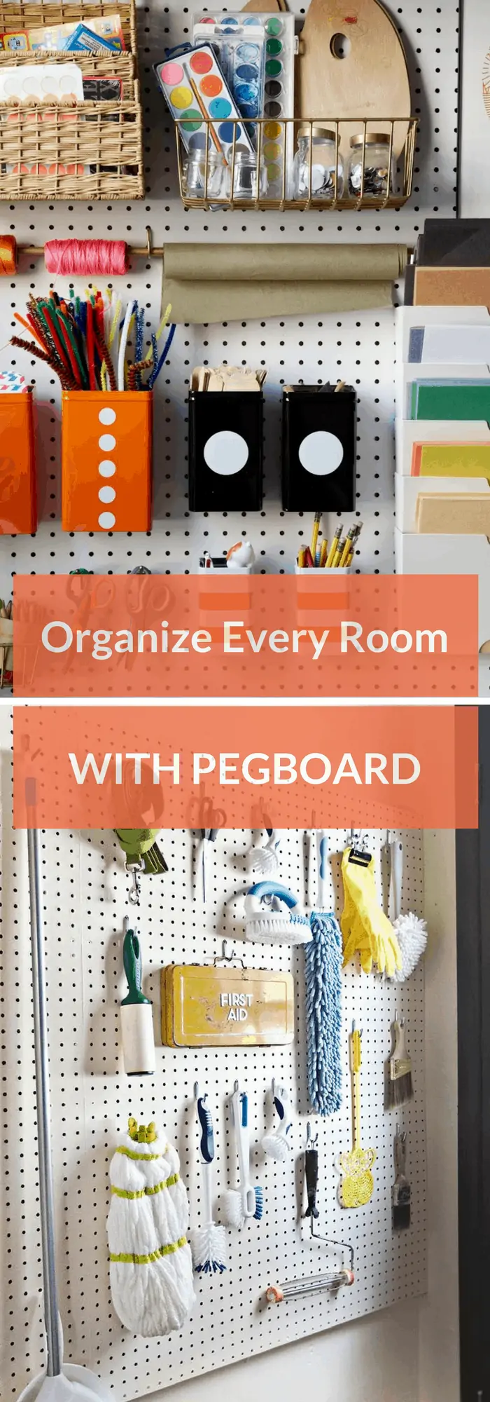 Organize every room with a pegboard