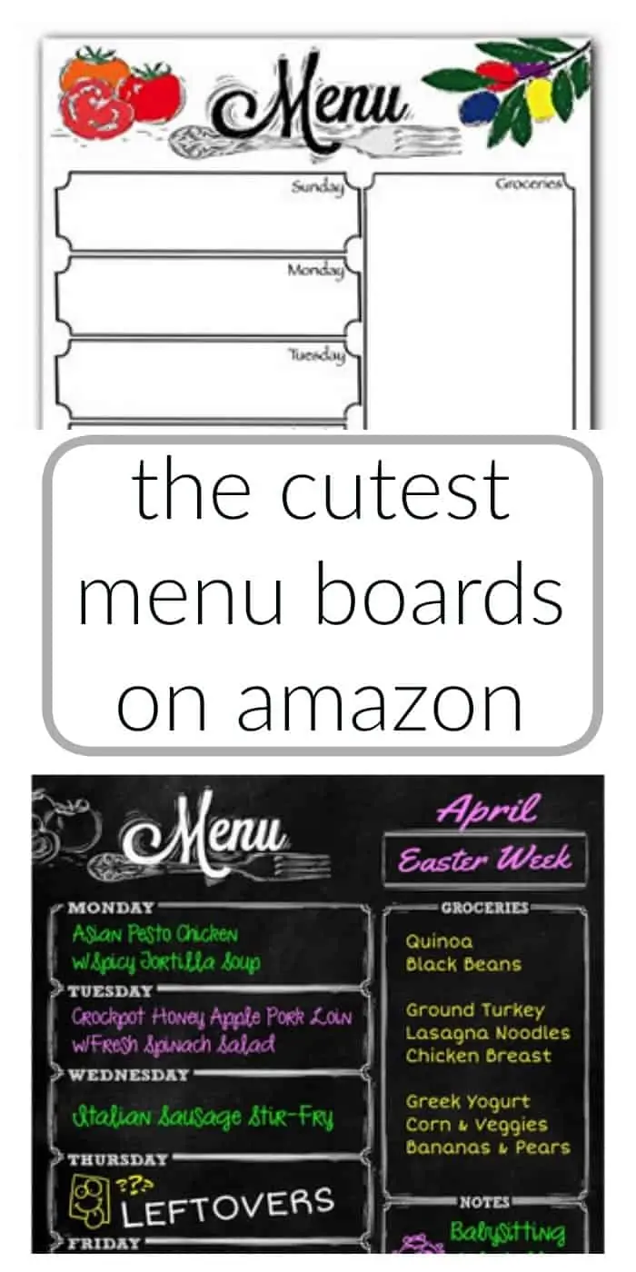 The cutest menu boards on amazon