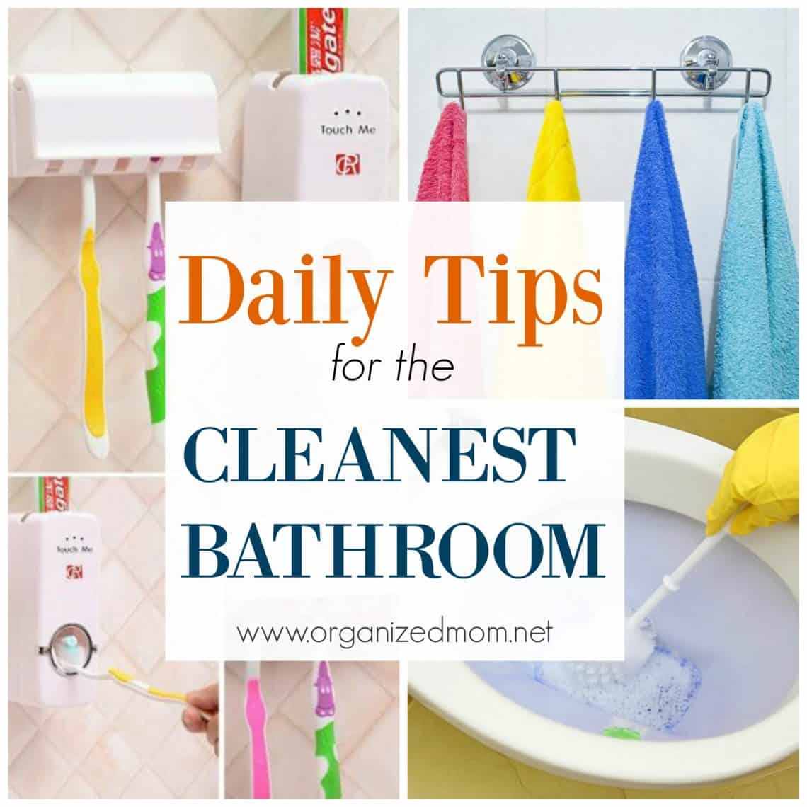 Daily Tips for the CLEANEST Bathroom The Organized Mom