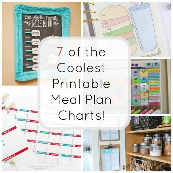 Home and DIY - 7 of the coolest printable meal plan charts