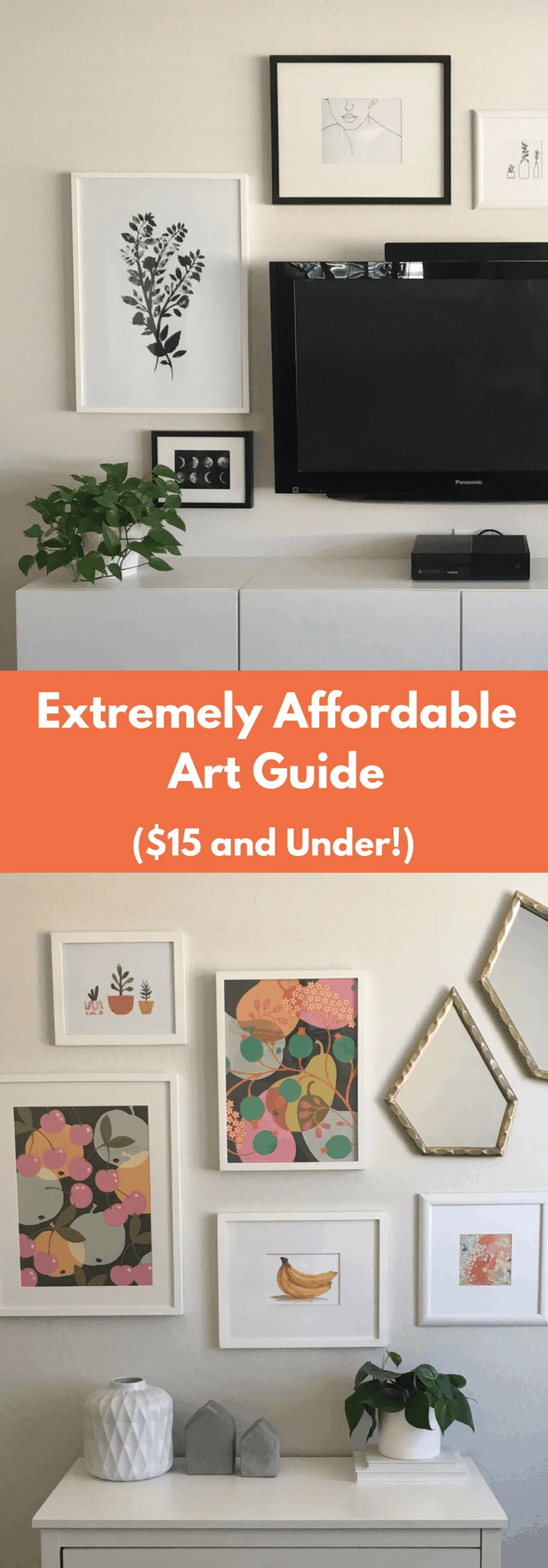 Home Decor DIY Affordable Art Guide $15 and under