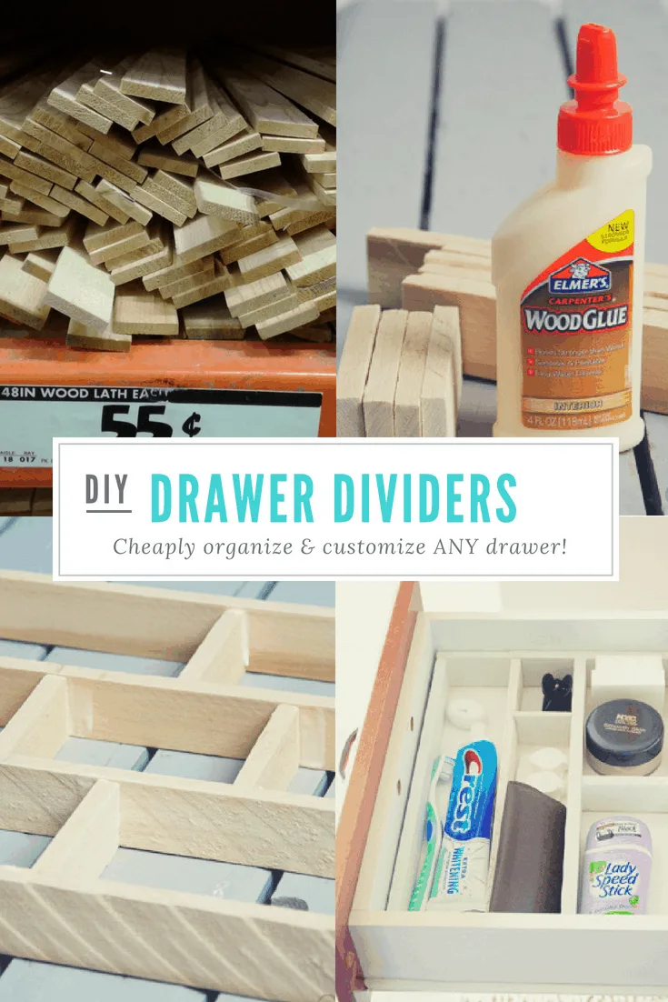 DIY drawer dividers