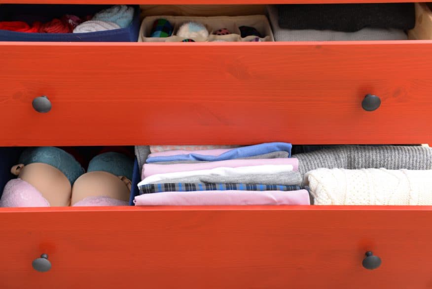 Organize your dresser drawers and declutter