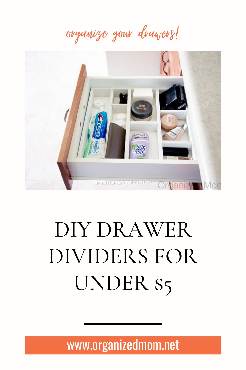 DIY Drawer Dividers For Under $5 to Organize Your Drawers – The ...