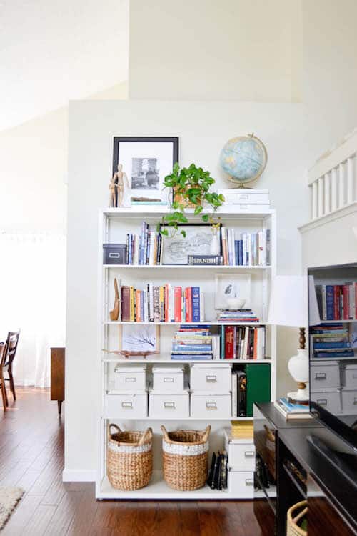 shelving unit, organization, affordable, books