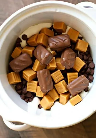 candy bar fondue