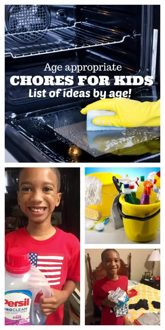 chores for kids all ages