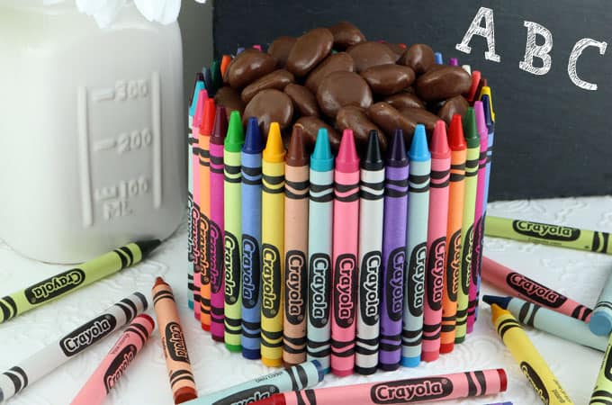 crayons and chocolate