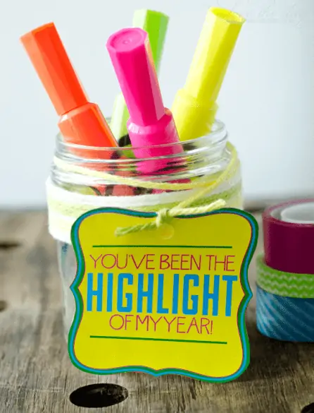 highlighters in a jar