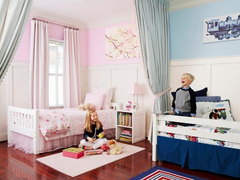 different gender shared bedroom