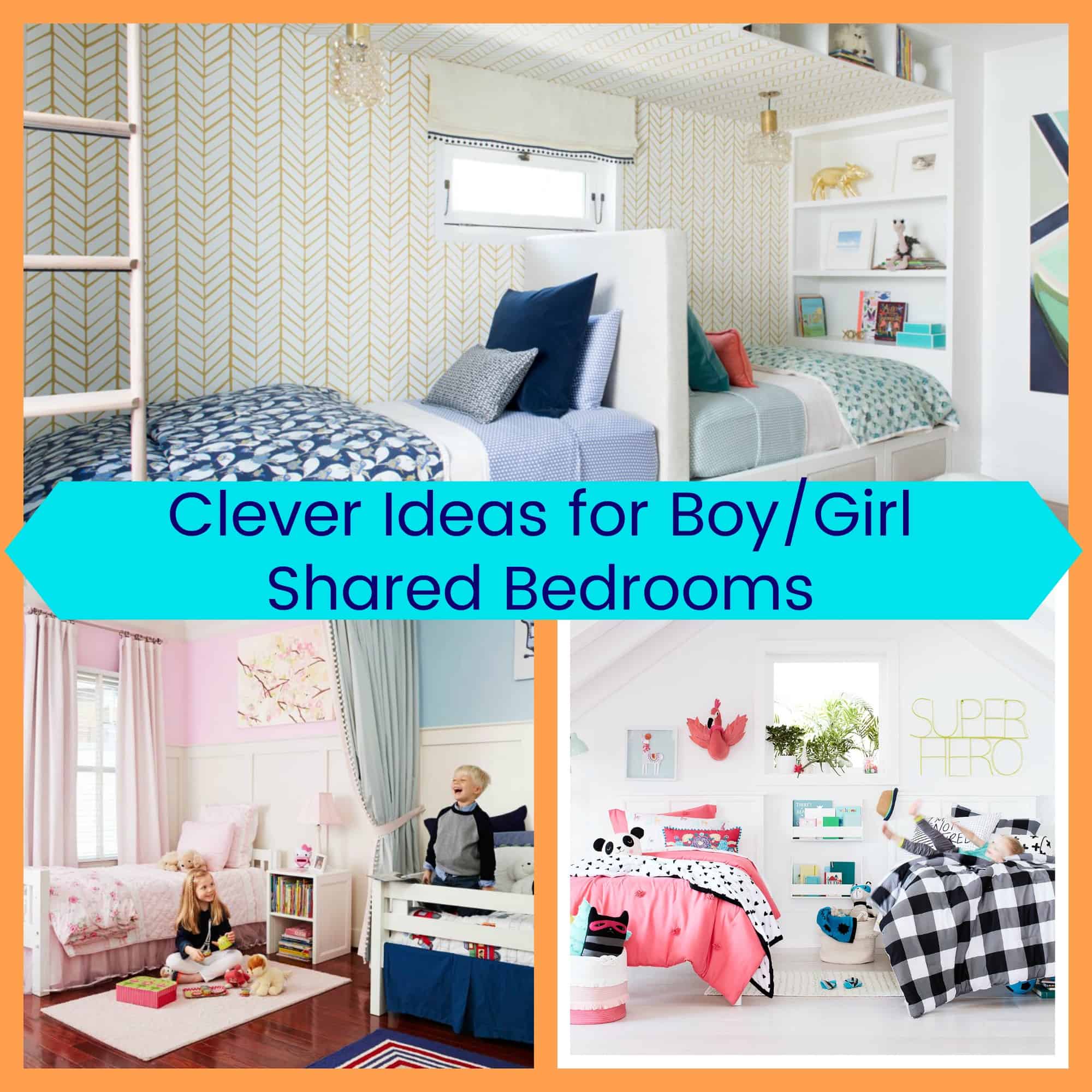 boy girl shared room bedding