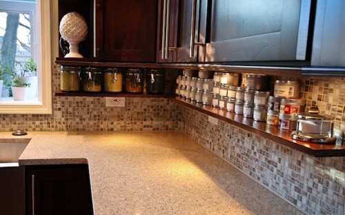 under cabinet spice shelf