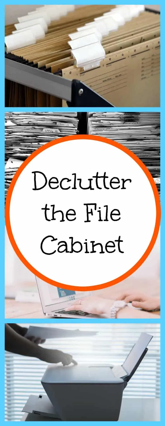 declutter the file cabinet