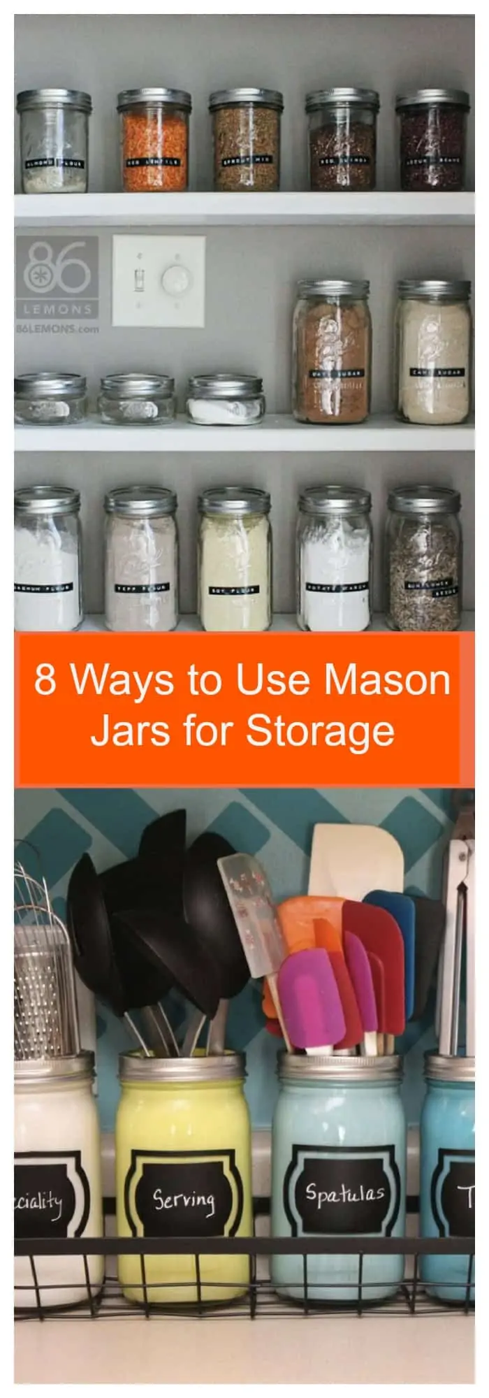 mason jars for storage