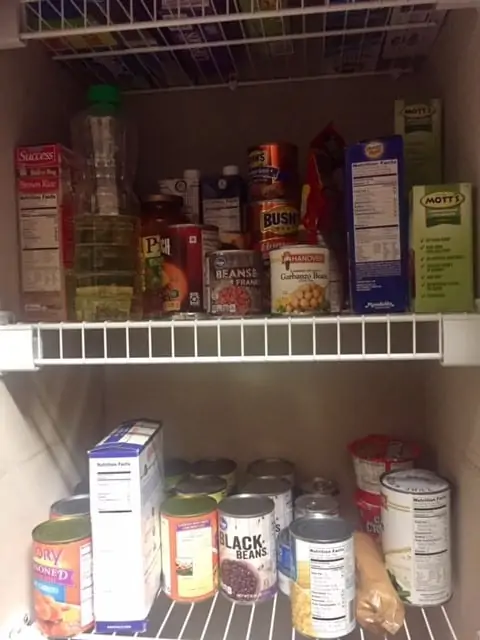 boy in pantry