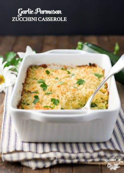 garlic parmesan zucchini casserole