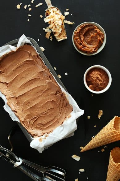 No Churn Vegan Chocolate Ice Cream