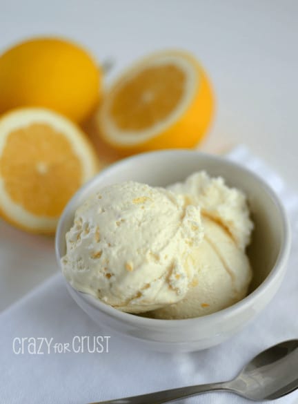 Skinny & Easy Lemon Ice Cream