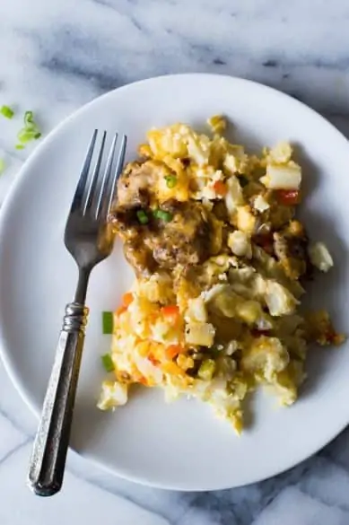 slow cooker overnight breakfast casserole