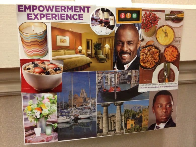 traditional vision board